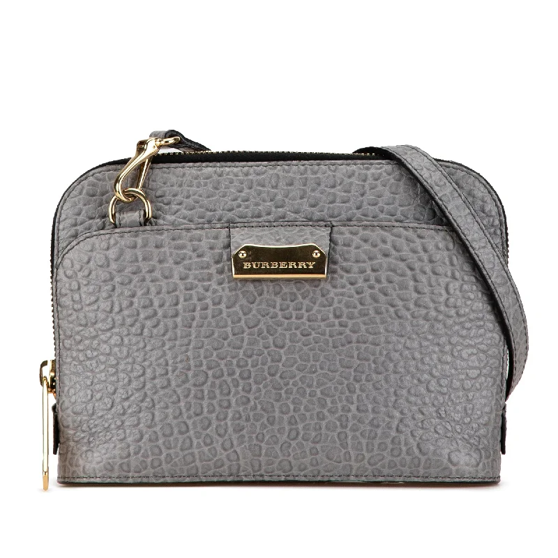 Child - Sized Burberry Bags for Little FashionistasGray Burberry Leather Harrogate Crossbody