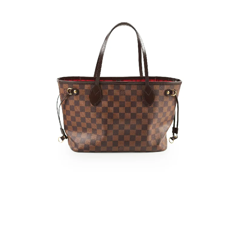 Louis Vuitton Petite Malle bags with a hard - shell structure for uniquenessLouis Vuitton Neverfull PM Damier Ebene