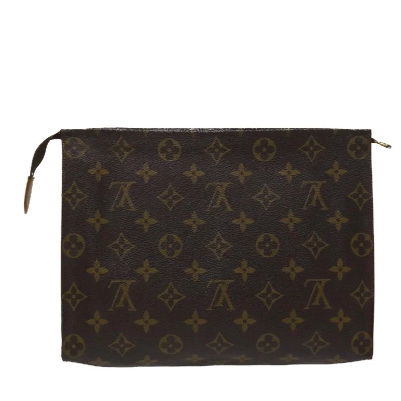 Louis Vuitton Alma bags with a leather - wrapped handle for a luxurious feelLOUIS VUITTON Monogram Poche Toilette 26 Pouch M47542 LV  ar9989