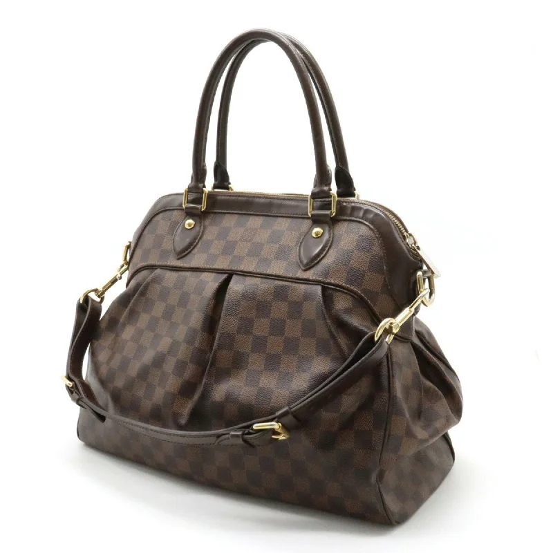 Medium - sized Louis Vuitton tote bags for work and shoppingLOUIS VUITTON Damier Trevi GM Handbag Shoulder Bag N51998