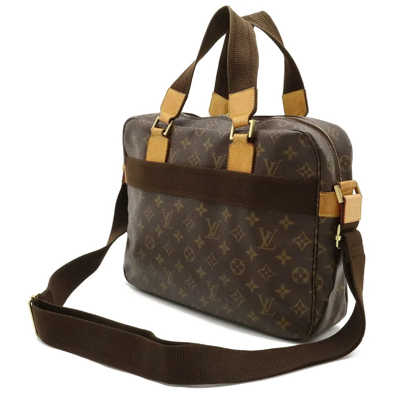 Louis Vuitton crossbody bags with a woven leather strap for textureLOUIS VUITTON Monogram Sack Bossfort Handbag Bag Shoulder M40043