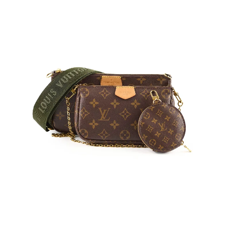 Louis Vuitton crossbody bags with a keychain holder for practicalityLouis Vuitton Multi Pochette Khaki