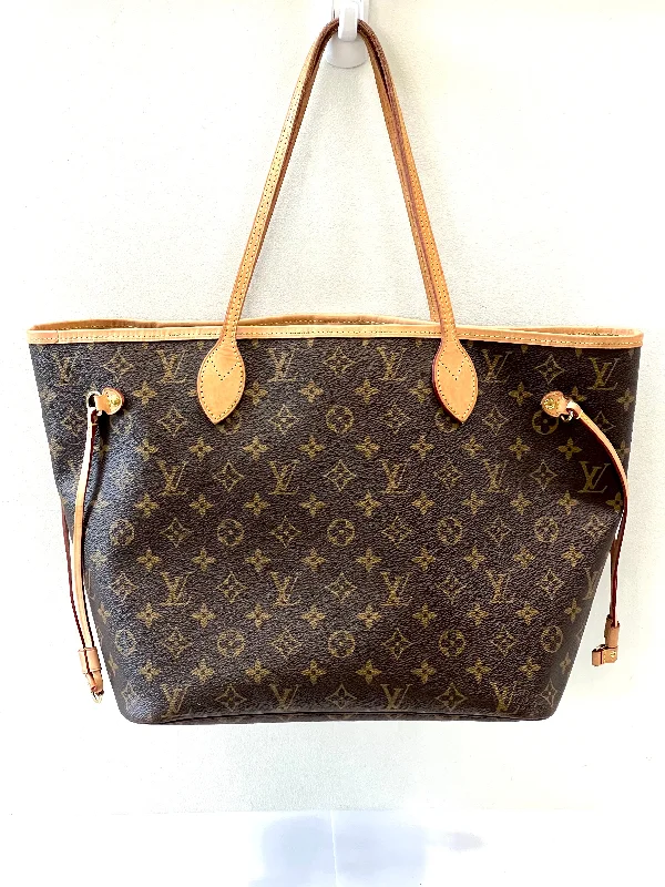 Louis Vuitton Twist bags with a snakeskin - effect panel for a bold lookLOUIS VUITTON MONOGRAM NEVERFULL MM TOTE BAG