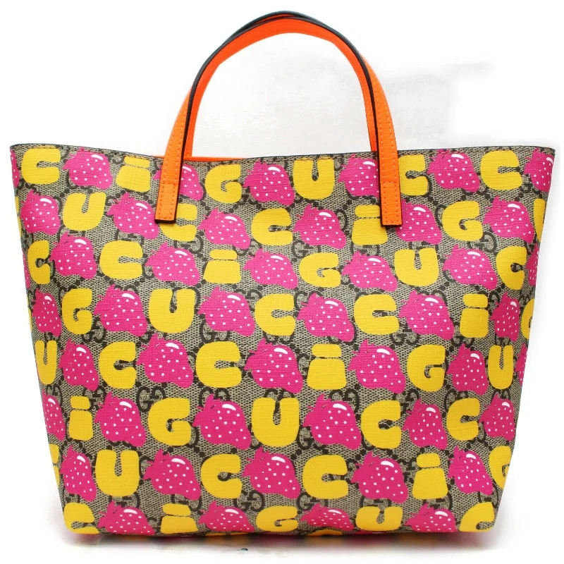 Small - sized Women Gucci shoulder bags for evening outingsBrand Inspired Gucci Tote Bag Children's Strawberry Print Kids' Line 410812 (SHC7-10988)