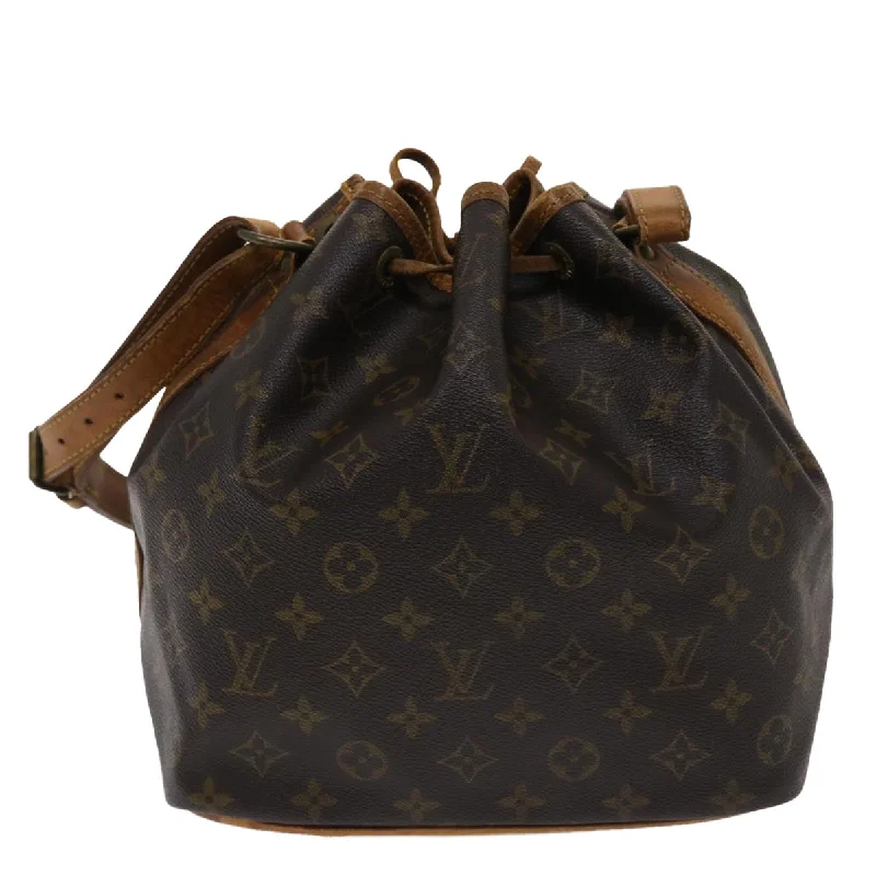 Louis Vuitton Twist bags with a crystal - embellished LV - turnlockLOUIS VUITTON Monogram Petit Noe Shoulder Bag M42226 LV  rd5590