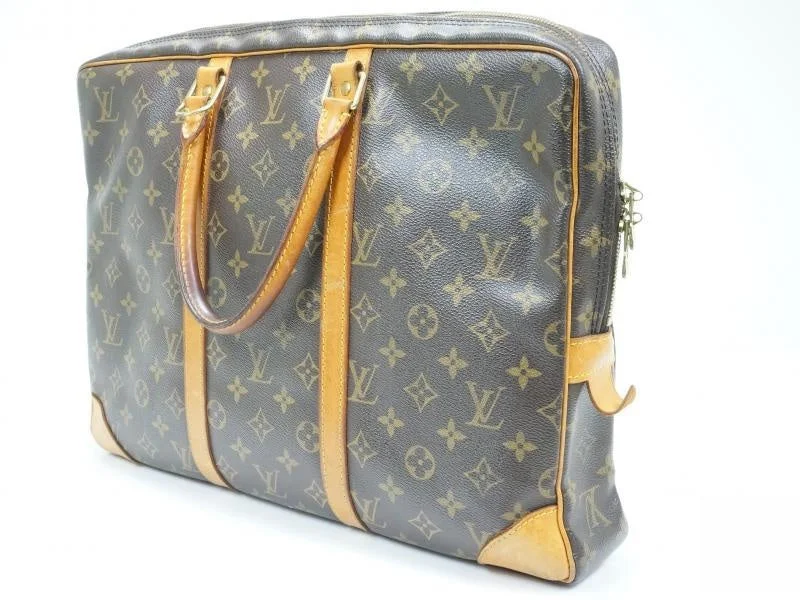 Louis Vuitton Twist bags with a crystal - embellished LV - turnlockAUTHENTIC PRE-OWNED LOUIS VUITTON MONOGRAM PORTE-DOCUMENTS VOYAGE BRIEFCASE BAG M53361 142327