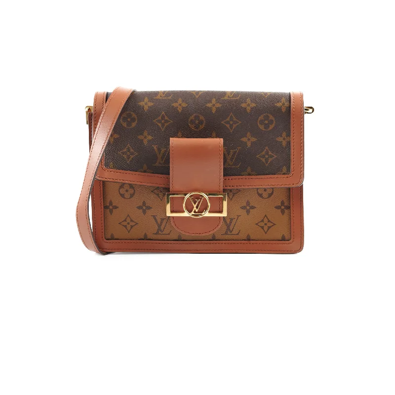 Louis Vuitton handbags with a beaded trim for a touch of glamourLouis Vuitton Dauphine MM Reverse Monogram