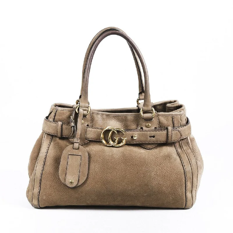 Small - sized Women Gucci shoulder bags for evening outingsGucci Medium GG Running Nubuck Suede Tote Bag