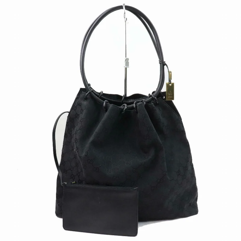 Gucci backpacks for women with a multi - pocket designBrand Inspired Gucci Tote Bag Black Canvas (SHC1-14482)