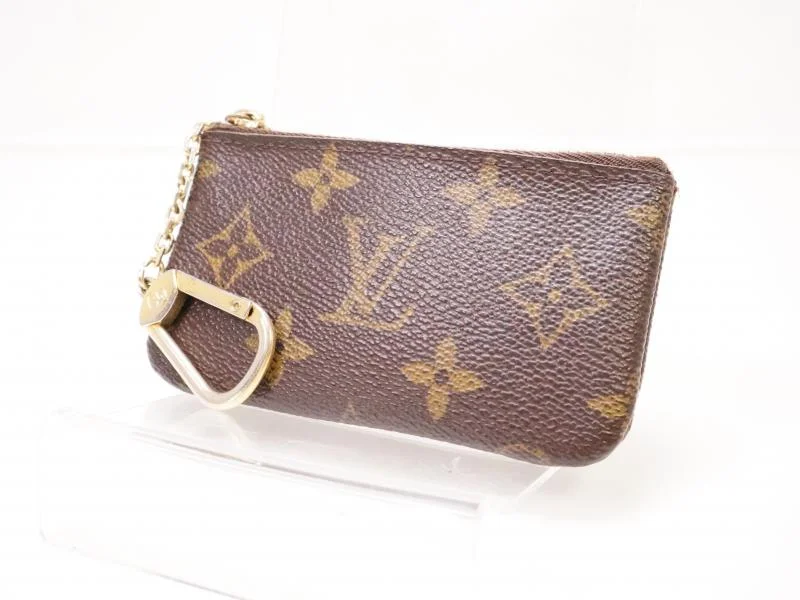 Louis Vuitton bags with a chain - link trim and a leather body for a modern edgeAuthentic Pre-owned Louis Vuitton Monogram Pochette Clefs Coin Case Purse Key Ring M62650 210615