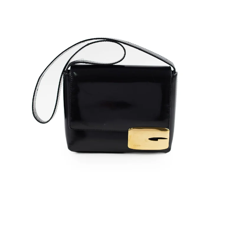 Women Gucci Sylvie bags with a detachable ribbon detailGucci Vintage Shoulder Bag Black