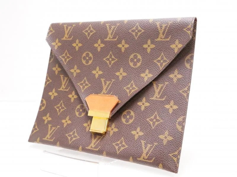 Ladies Louis Vuitton Capucines bags with a detachable shoulder strapAuthentic Pre-owned Louis Vuitton Vintage Monogram Poches Plates 24 Document Case No.49 220100