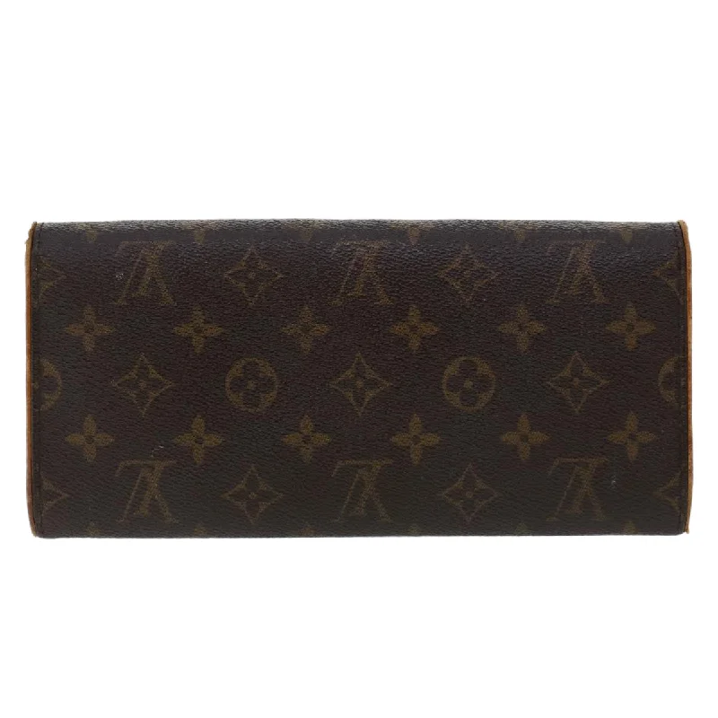 Louis Vuitton bags with a magnetic snap closure for easy accessLOUIS VUITTON Monogram Pochette Twin GM Shoulder Bag M51852 LV  rd5563