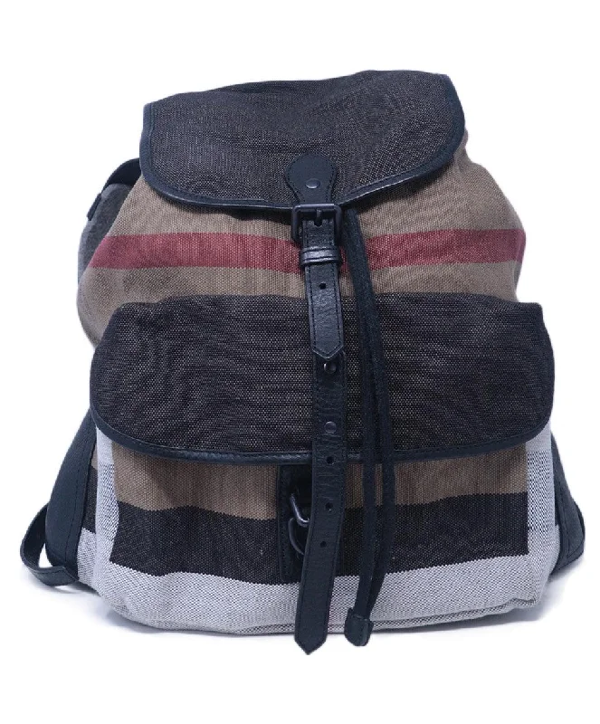 Travel - Approved Burberry Carry - on BagsBurberry Black & Beige Plaid Backpack