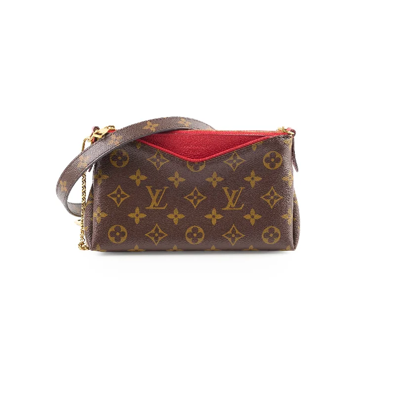 Louis Vuitton Alma bags featuring the signature top - handle designLouis Vuitton Pallas Red Monogram