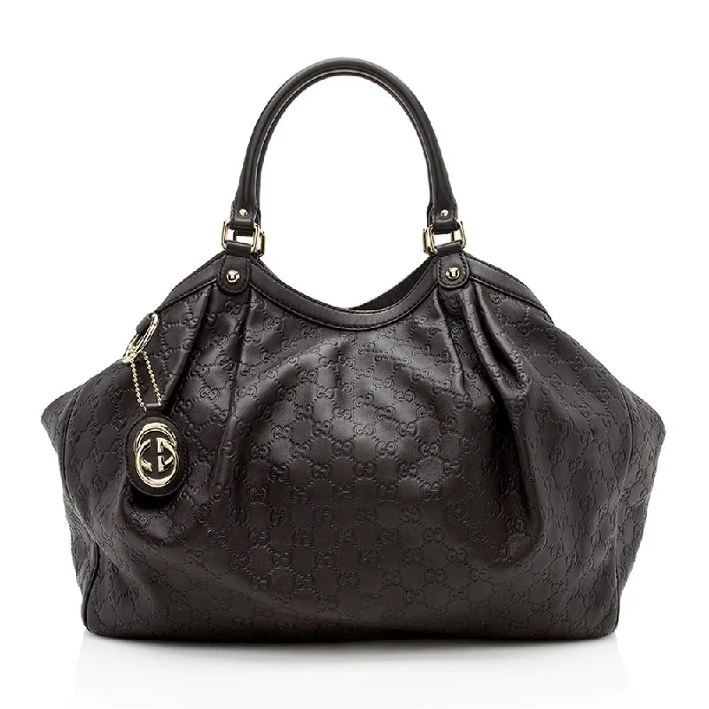 Small - sized Women Gucci shoulder bags for evening outingsGucci Guccissima Leather Sukey Large Tote (SHF-12138)