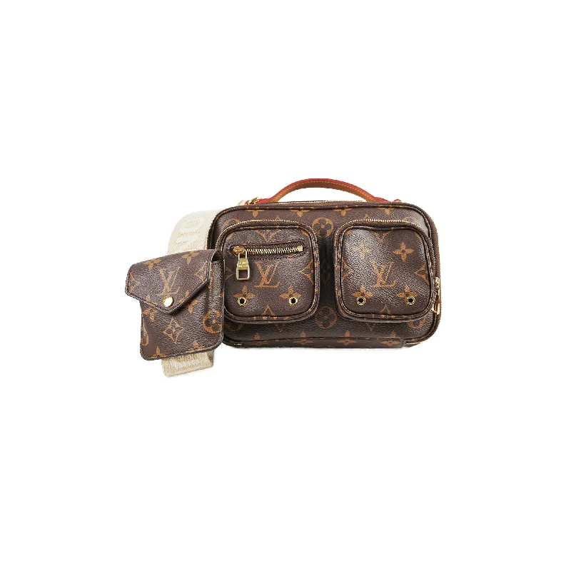 Louis Vuitton crossbody bags with a woven leather strap for textureLouis Vuitton Utility Monogram Crossbody Bag