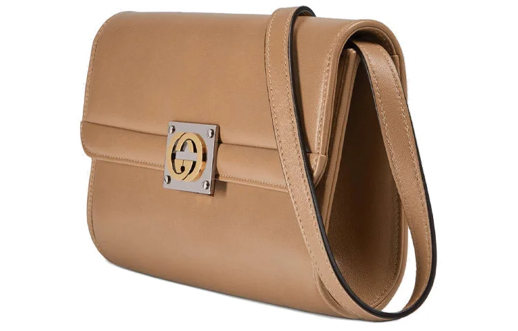 Ladies Gucci shoulder bags with a wide - width strap(WMNS) GUCCI Small-Sized Single-Shoulder Bag Brown 628521-1W10X-2845