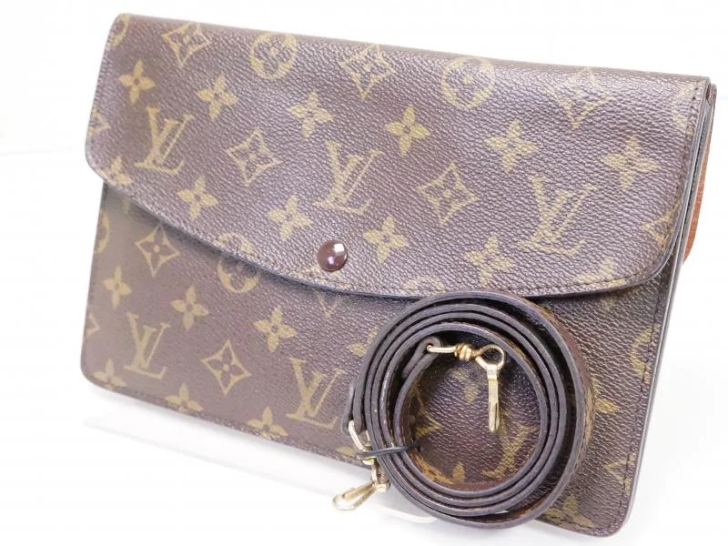 Louis Vuitton bags with a zippered interior pocket for better organizationAuthentic Pre-owned Louis Vuitton Monogram Vintage Pochette Double Rabat 2-way M51815 No.236 200176