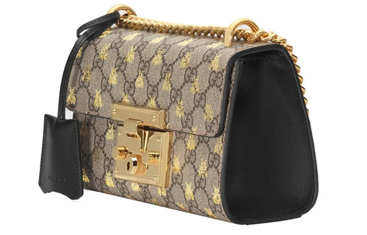 Women Gucci crossbody bags with a printed floral pattern(WMNS) GUCCI Padlock Small-Sized Single-Shoulder Bag 'Cream' 409487-9F26G-8319