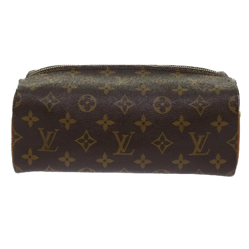 Ladies Louis Vuitton shoulder bags with a tassel decoration for charmLOUIS VUITTON Monogram Trousse Patte Pression Cosmetic Pouch M47636 Auth 49320