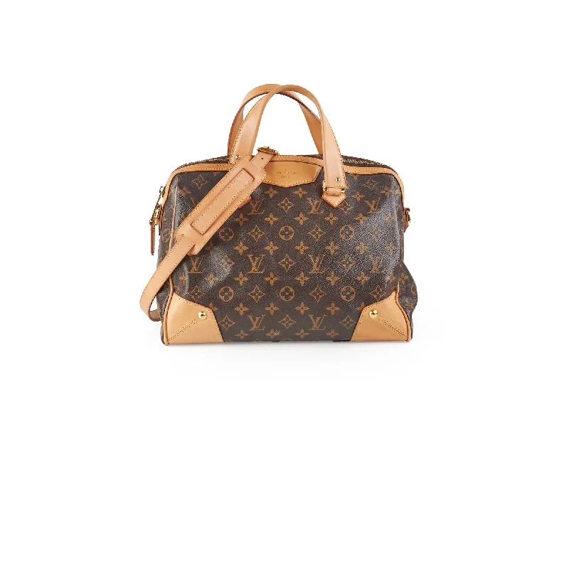 Louis Vuitton bags with a snap - button closure and a decorative charm for styleLouis Vuitton Retiro PM Monogram