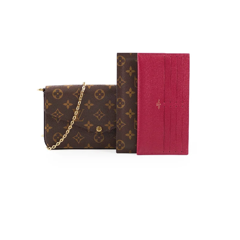 Ladies Louis Vuitton handbags with a detachable coin purse insideLouis Vuitton Pochette Felice Monogram