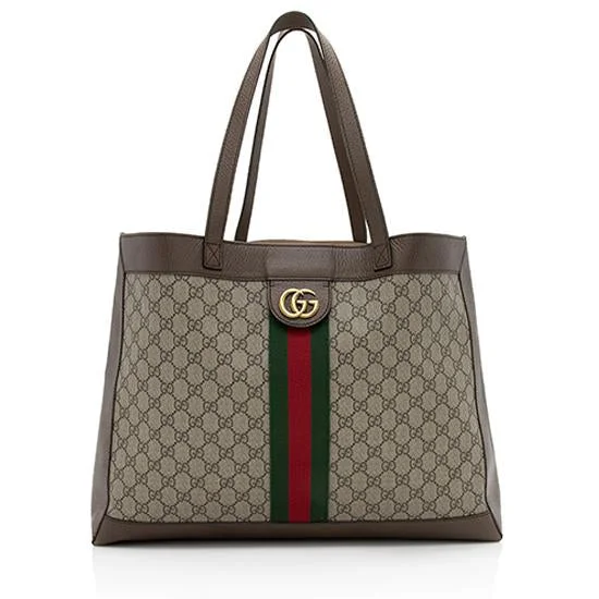 Women Gucci Sylvie bags with a detachable ribbon detailGucci GG Supreme Ophidia Soft Tote