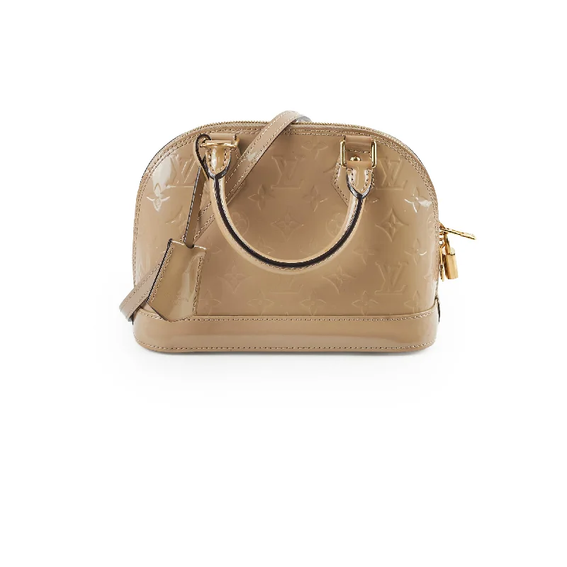 Ladies Louis Vuitton Capucines bags with gold - toned hardwareLouis Vuitton Alma BB Vernis Dune 2014