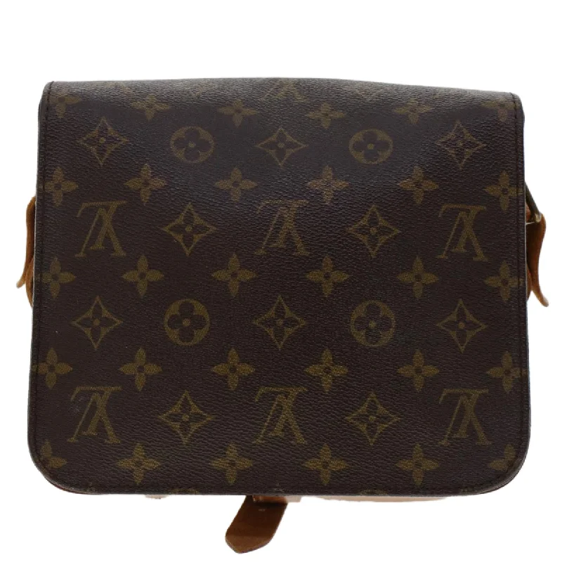 Ladies Louis Vuitton shoulder bags with a single - handle silhouetteLOUIS VUITTON Monogram Cartouchiere MM Shoulder Bag M51253 LV  rd5500