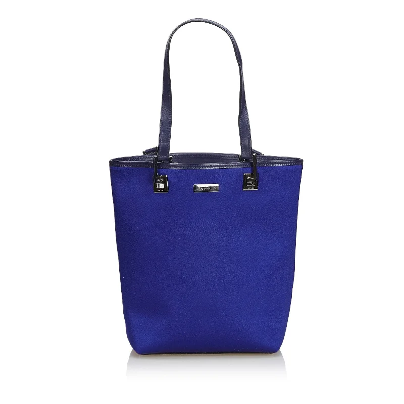 Ladies Gucci handbags with a detachable coin purse insideGucci Blue Canvas Fabric Tote Bag Italy