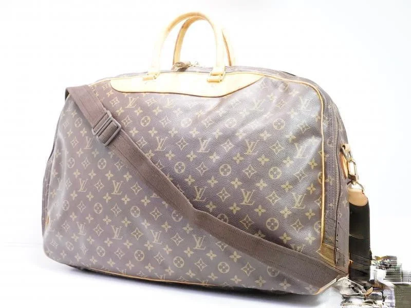 Medium - sized Louis Vuitton tote bags for work and shoppingAuthentic Pre-owned Louis Vuitton Monogram Alize 2 Poches Traveling Soft Suitcase M41392 181127