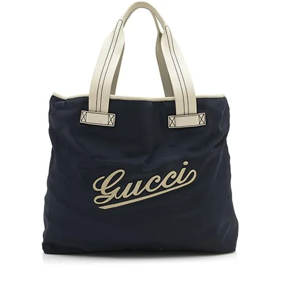 Gucci Marmont bags for women with a snakeskin - effect panelGucci Nylon Logo Tote