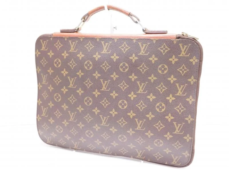 Louis Vuitton Twist bags with the iconic LV - turnlock closureAuthentic Pre-owned Louis Vuitton Monogram Vintage Poche Documents Poignee Document Bag No.52 200243