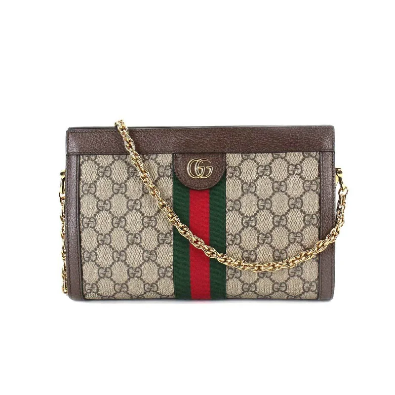 Gucci Marmont bags for women with a snakeskin - effect panelGucci Ophidia  Small Shoulder Bag Supreme Leather Beige Brown 503877