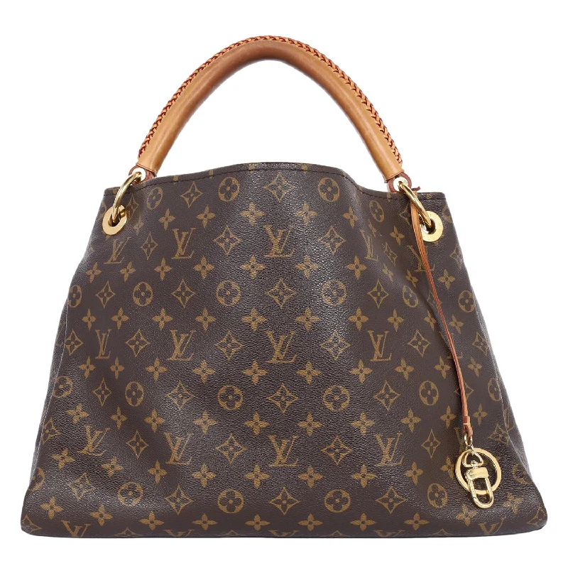 Louis Vuitton Twist bags with a contrast - colored interior for visual interestArtsy MM Monogram Hobo Bag