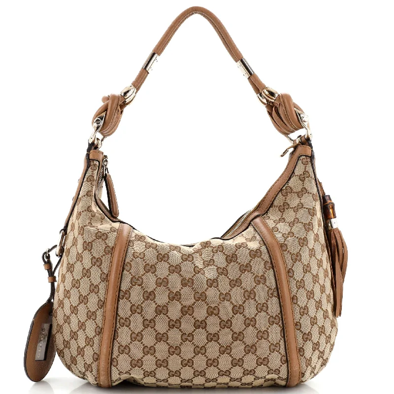 Gucci backpacks for women with a padded laptop compartmentGucci Techno Horsebit Hobo Gg Canvas