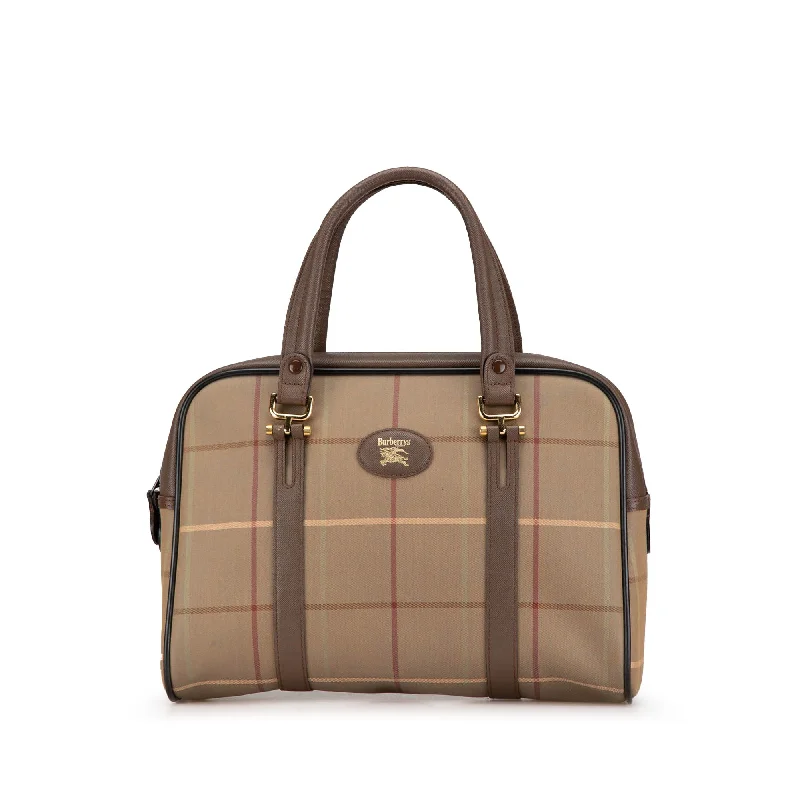 Monogrammed Burberry Bags for a Personal TouchBrown Burberry Vintage Check Canvas Handbag