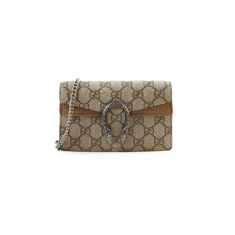 Gucci handbags for women with a metal - framed claspGucci GG Supreme Mini Dionysus Beige