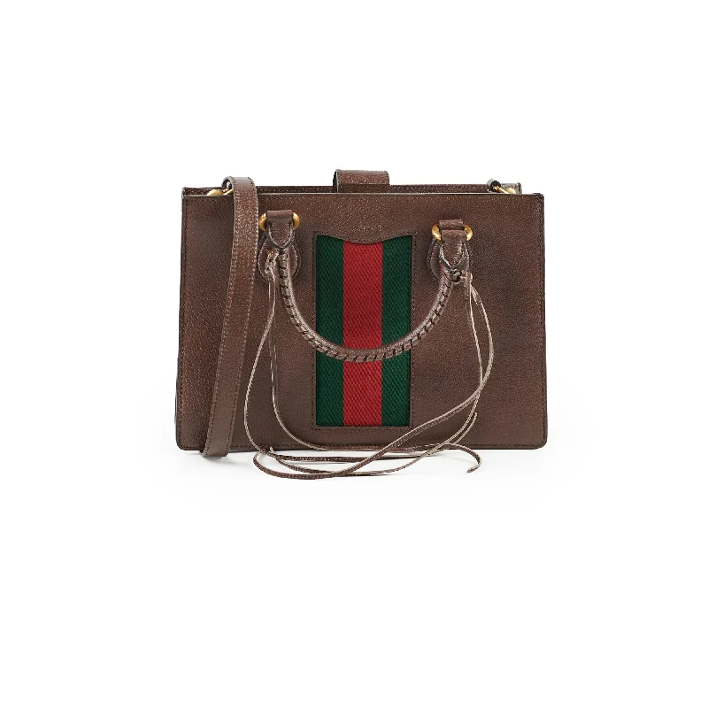 Ladies Gucci shoulder bags with a single - handle designGucci Top Handle Tote Bag Calfskin