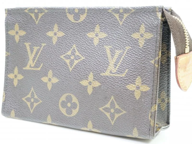 Louis Vuitton bags with a detachable mobile phone holder for convenienceAuthentic Pre-owned Louis Vuitton Monogram Poche Toilette Cosmetic Case Pm Bag M47546 170615