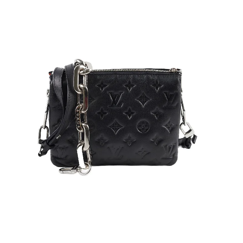 Louis Vuitton Alma bags featuring the signature top - handle designLouis Vuitton Coussin BB Black