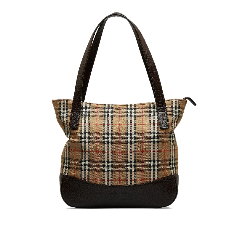 Minimalist Burberry Bags for a Sleek LookBrown Burberry Haymarket Check Handbag