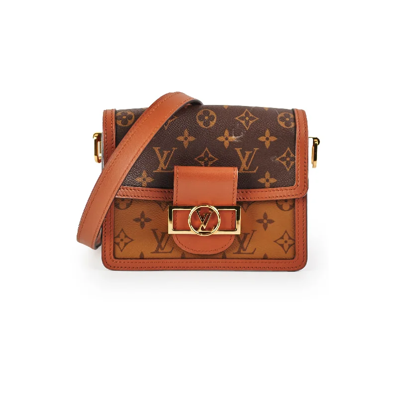 Louis Vuitton Alma bags with a leather - wrapped handle for a luxurious feelLouis Vuitton Dauphine Mini Crossbody Bag Monogram