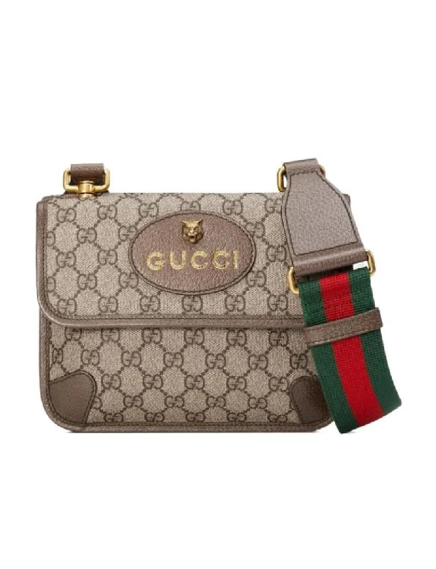 Ladies Gucci Dionysus bags with a star - shaped charmGucci GG Supreme canvas small messenger bag