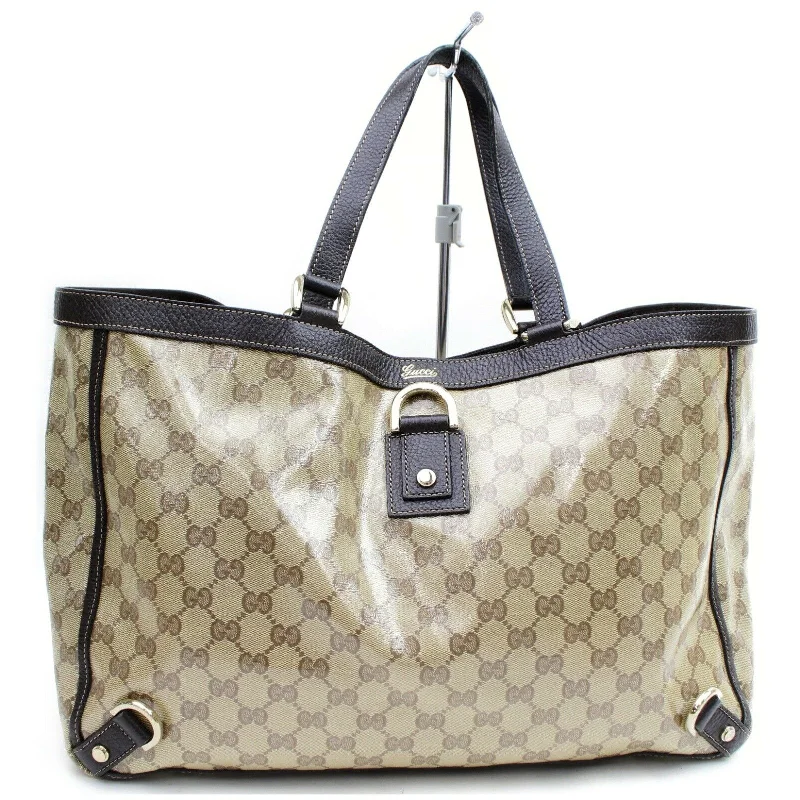 Ladies Gucci handbags with a detachable coin purse insideBrand Inspired Gucci Tote Bag Brown PVC (SHC7-10526)