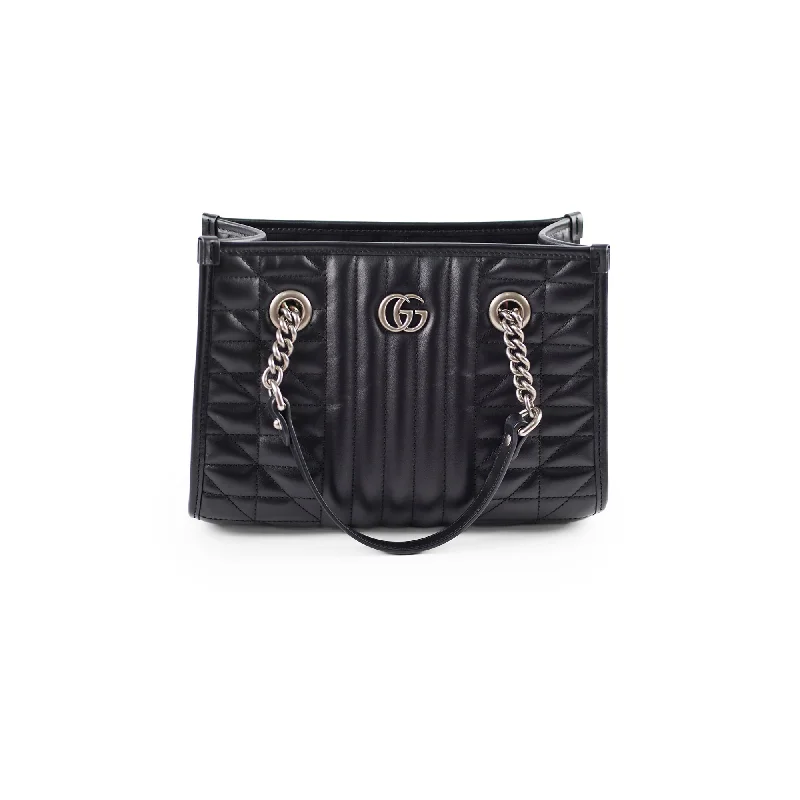 Medium - sized Women Gucci handbags for everyday useGucci Marmont Black Shoulder Bag