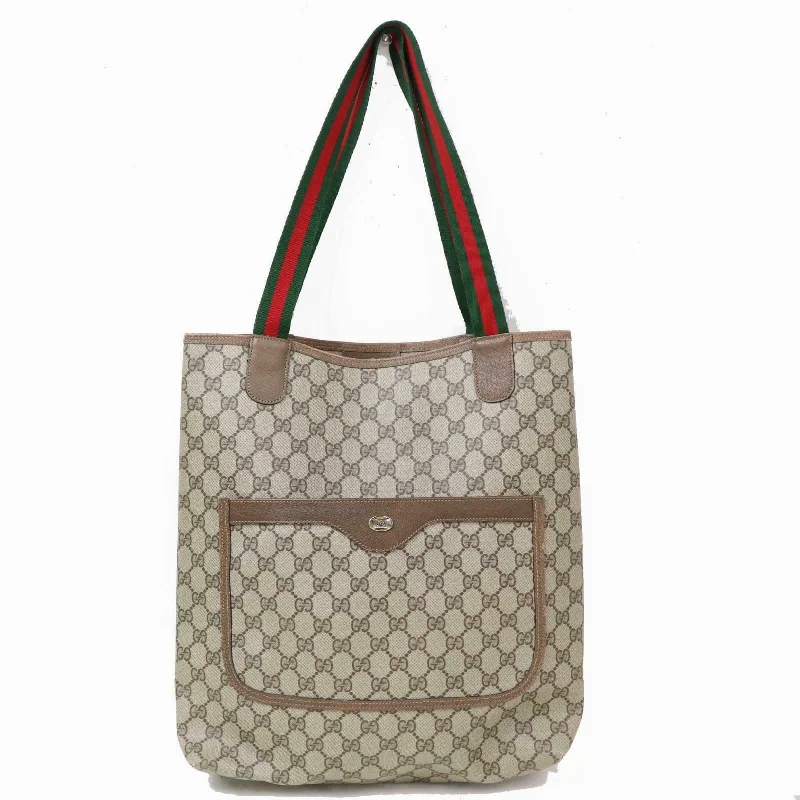 Gucci backpacks for women with a hidden back pocketBrand Inspired Gucci Tote Bag Brown PVC (SHC1-15518)