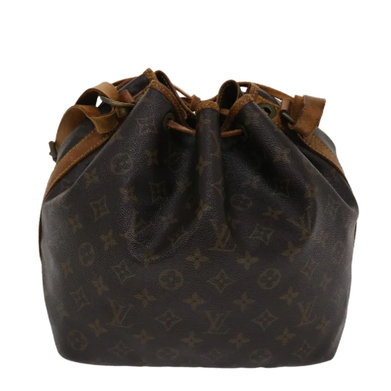 Louis Vuitton bags with a detachable mirror inside for on - the - go touch - upsLOUIS VUITTON Monogram Petit Noe Shoulder Bag M42226 LV  th3802