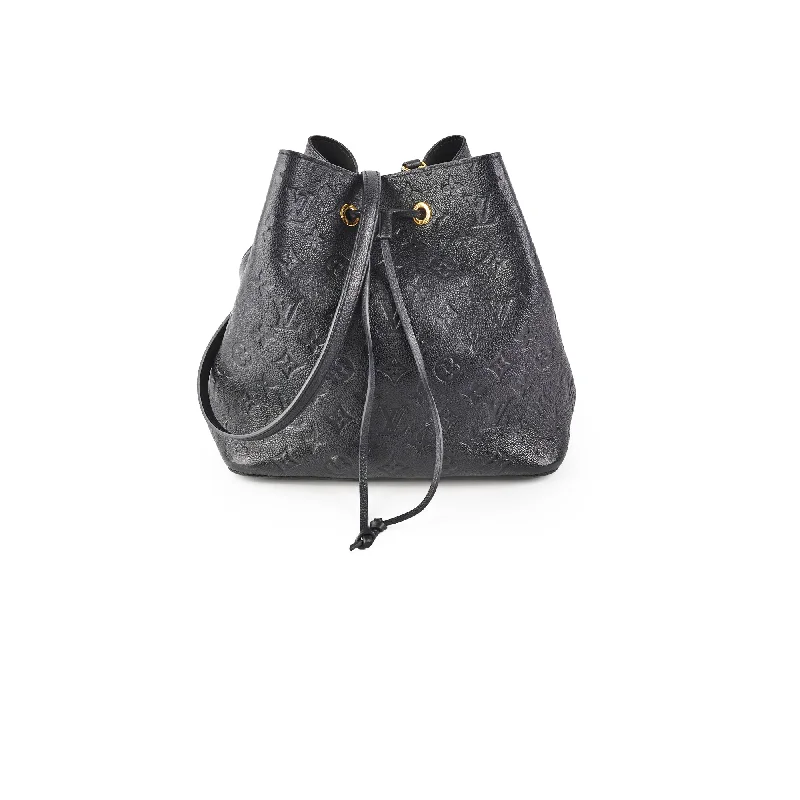 Louis Vuitton Twist bags with a snakeskin - effect panel for a bold lookLouis Vuitton NeoNoe MM Monogram Empreinte Black